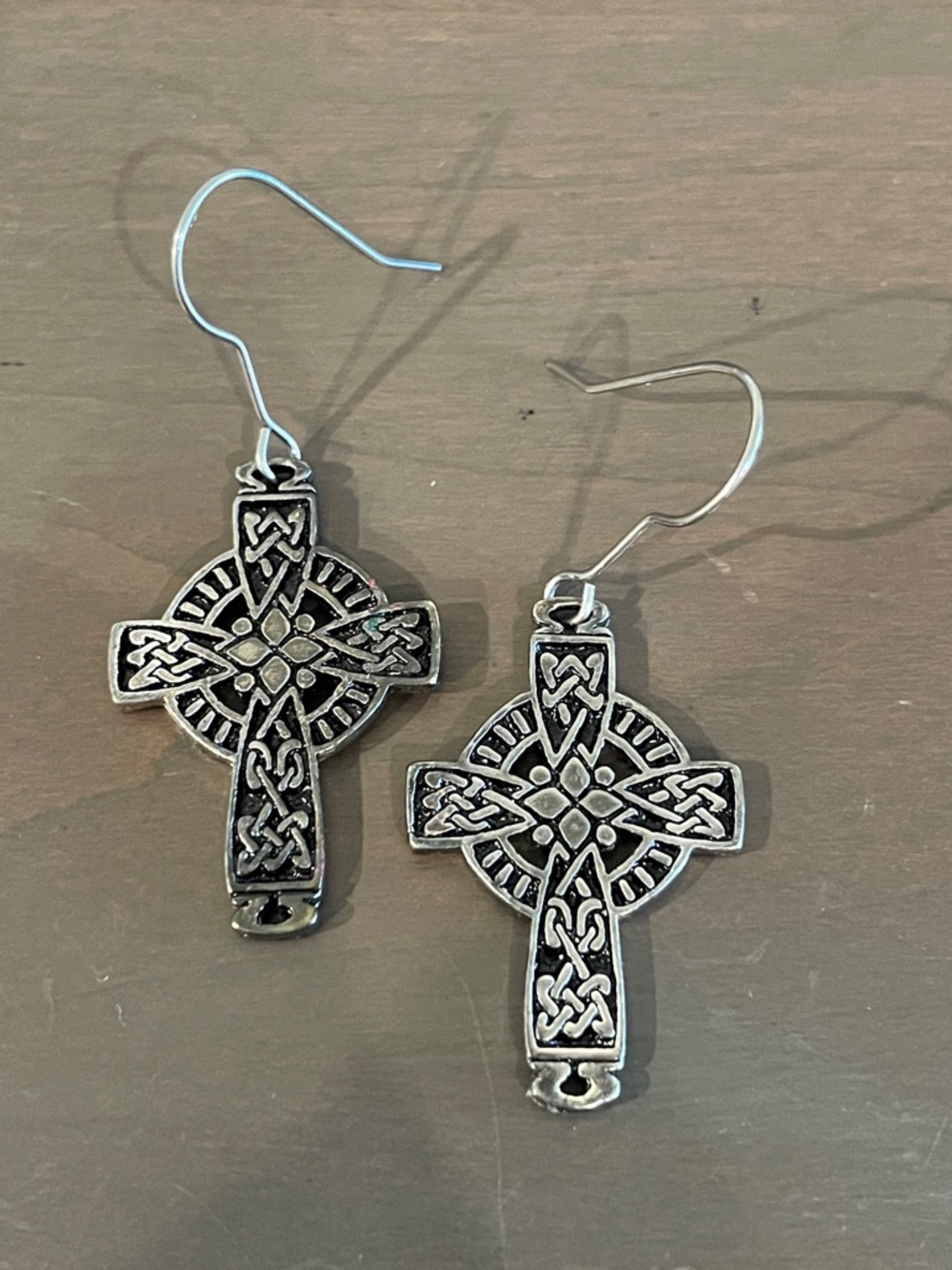 Celtic Irish Cross Earrings